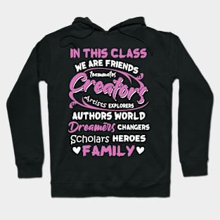 Teacher Student Funny Class Teaching Education Also Family Hoodie